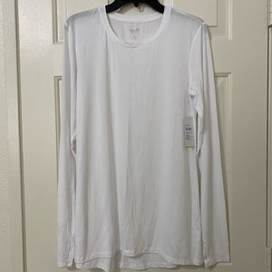 Old Navy Active Go Dry Longsleeve - White - Medium Tall